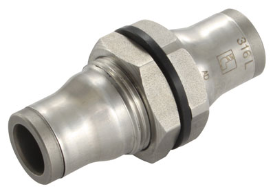 6mm EQUAL BULKHEAD CONNECTOR - LE-3816 06 00